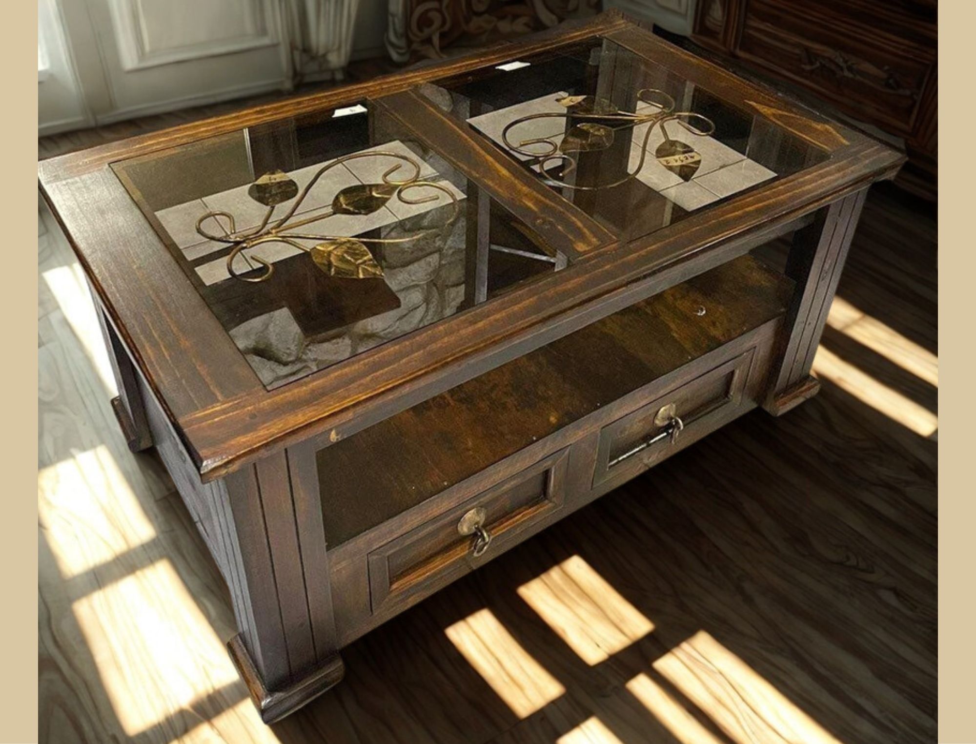 mesa de centro colonial  